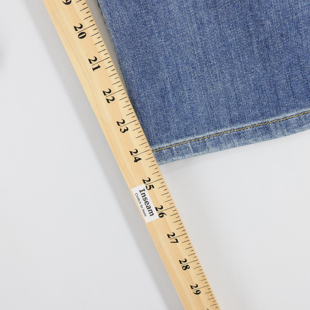 Pilcro Kenna Jeans Womens 29 Blue Mid Rise Heritage Curved Wide Barrel Leg - Picture 7 of 11